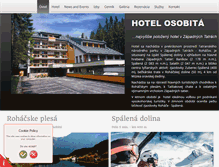 Tablet Screenshot of hotelosobita.sk